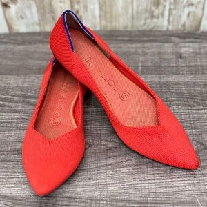 Rothy’s Bright Red Point Flats [S3131]